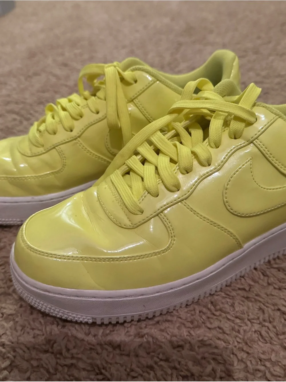Nike Neon Yellow Low-Top Sneakers